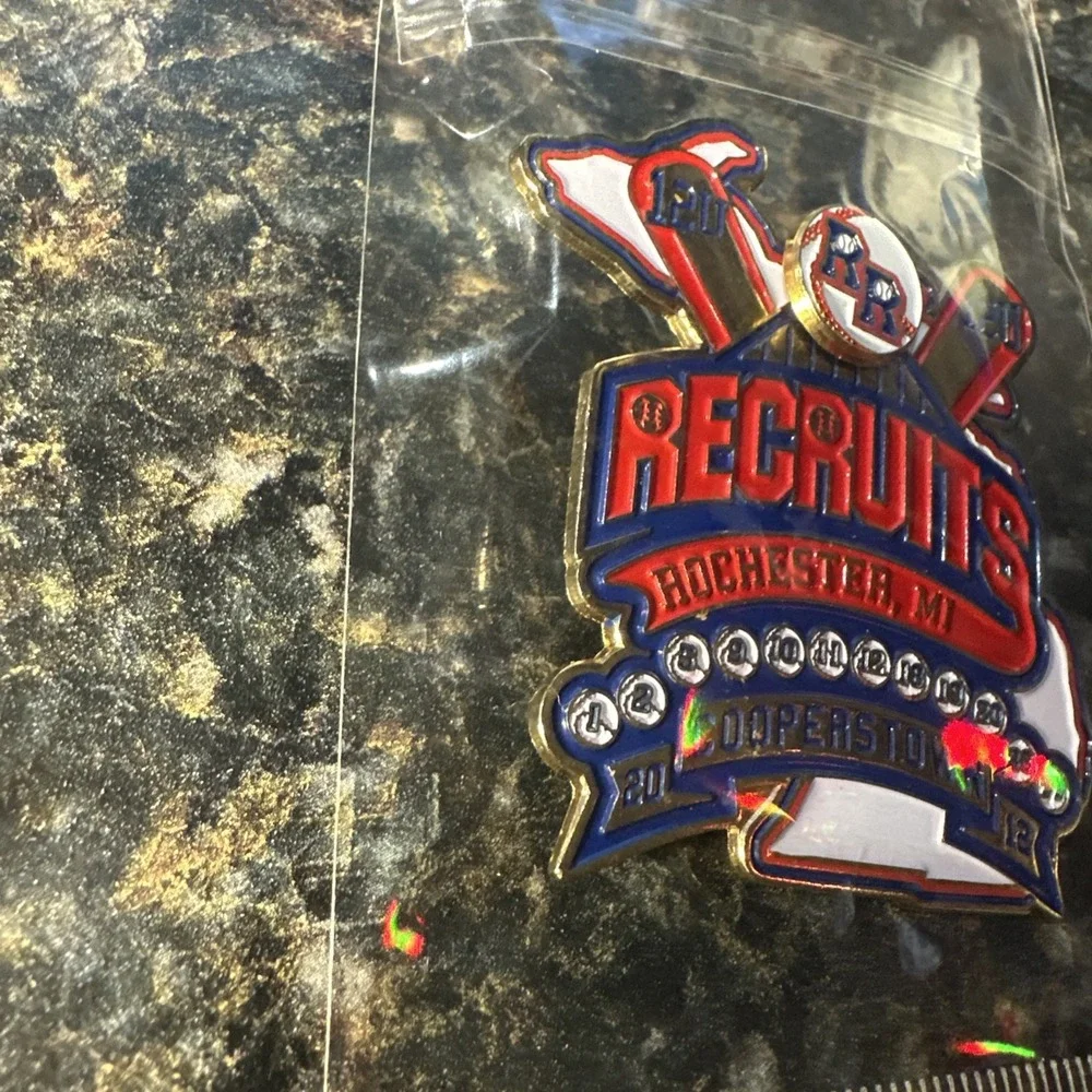 Cooperstown Dreams Park Trading Pins Recruits Rochester, MI Rebels 2012 12U
